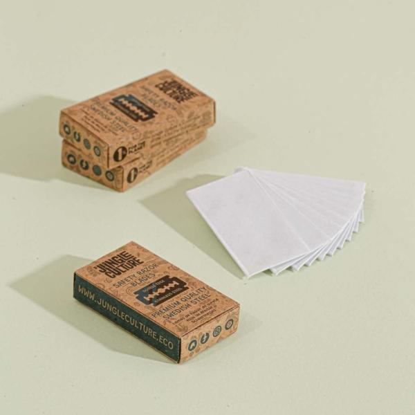 Actual product image Jungle Culture Double edge razor blades 10 x 10 pieces for razor plane (100 x)