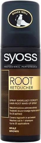 Image du produit Syoss Root Retoucher spray teinture pour cheveux brun moyen 120ml (Brown)