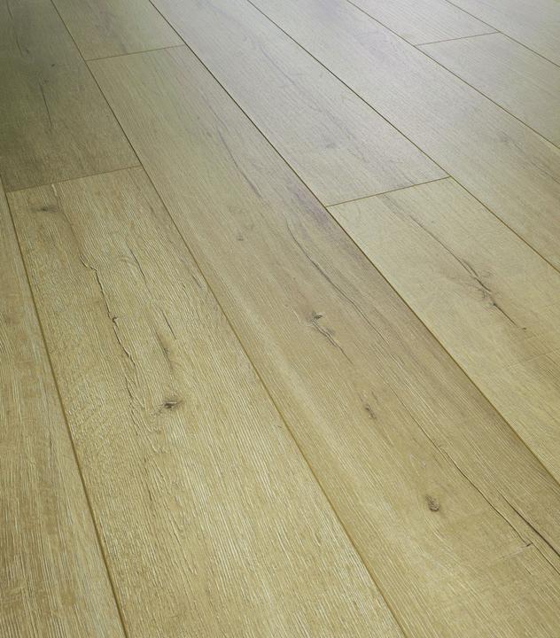 Produktbild DIY-Wood Laminatfussboden Noblesse V4 Wide Lugano Oak FSC 8 x 1380 x 193 mm (Laminat)