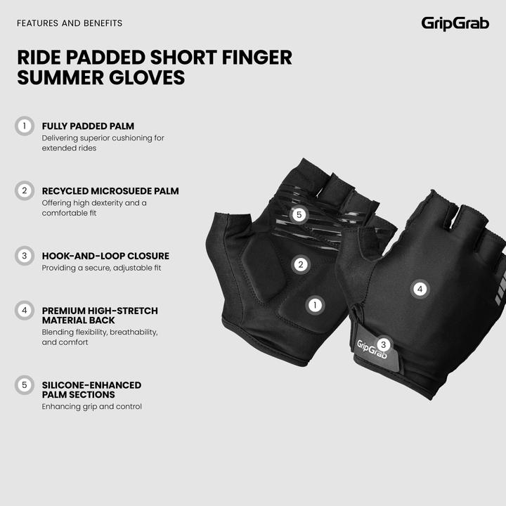 Immagine prodotto GripGrab RIDE Padded Short Finger Summer Gloves (XXL)