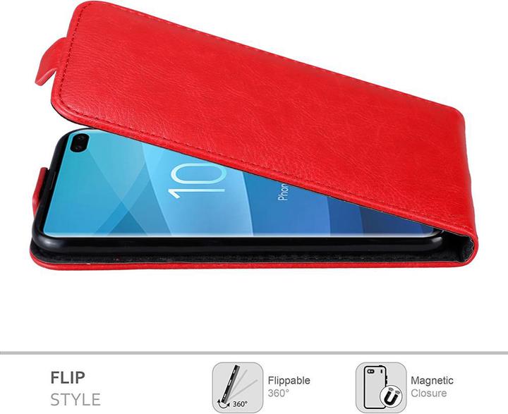 Immagine prodotto Cadorabo Flip come copertura invisibile (Samsung Galaxy S10+)