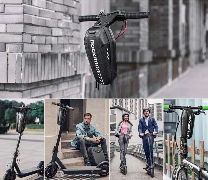 Actual product image Rockbros B62-1 bicycle bag for handlebar or frame 3 l - black (3 l, Frame bag, Handlebar bag)