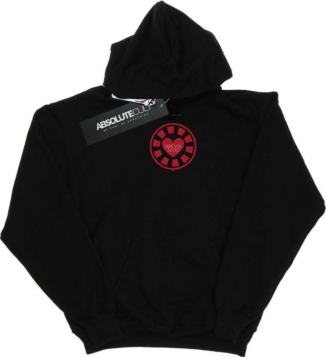 Immagine prodotto Avengers Endgame I Love You 3000 Tony Stark Heart Felpa con Cappuccio Uomo (4XL)