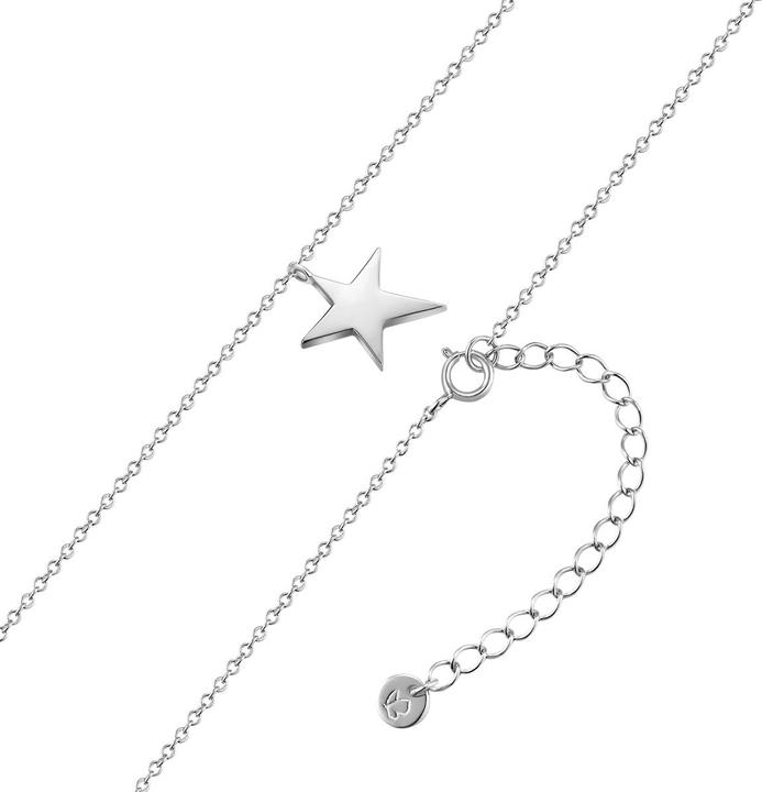 Image du produit Glanzstücke München Collier femme étoile en argent sterling - 34514 (Argent Sterling, 40 - 45 cm)