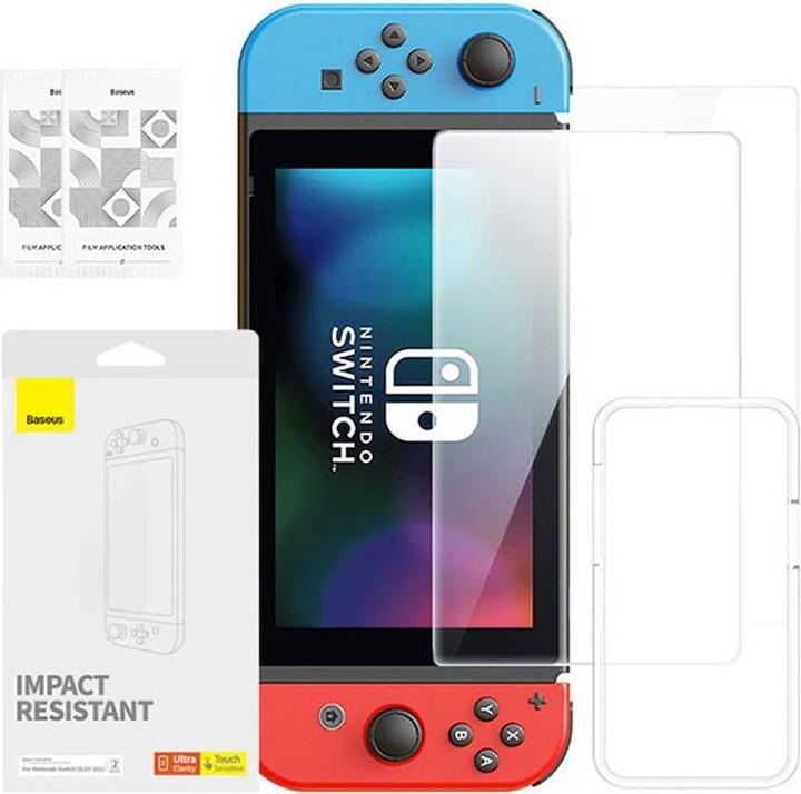 Actual product image Baseus Tempered Glass Screen Protector for Nintendo Switch OLED 2021 (Switch OLED)