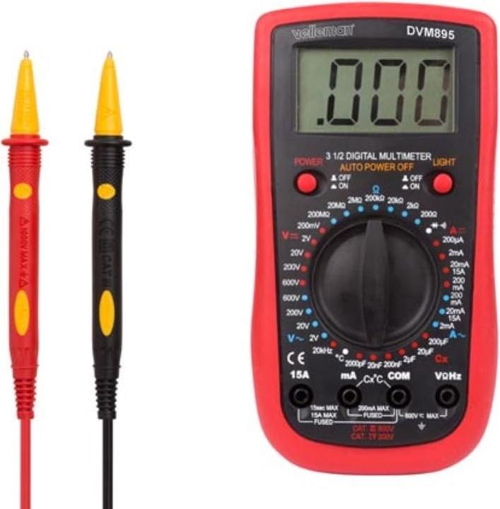 Image du produit Velleman MULTIMÈTRE NUMÉRIQUE - CAT. III 600 V / CAT IV 300 V - 1999 POINTS (CAT IV 300V, CAT III 600V)