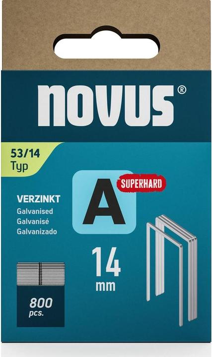 Image du produit Novus Agrafes à fil fin A 53 14mm Super Hard