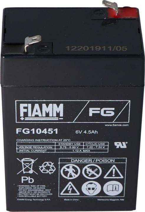 Immagine prodotto Fiamm Akku für Peg Perego Fahrzeuge 6 Volt (6 V, 4.50 Ah)