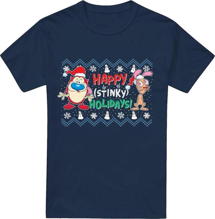 Ren & Stimpy Happy Stinky Holidays TShirt