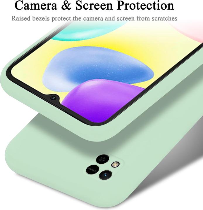Productafbeelding Cadorabo TPU Liquid Silicone Hoesje Cover voor Xiaomi RedMi 9C / RedMi 10A (Xiaomi Redmi 9C, Xiaomi Redmi 10A)
