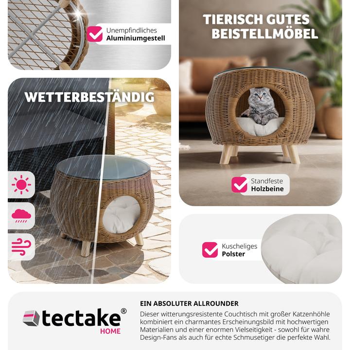 Actual product image tectake Tivoli mit Haustierbett (54 x 54 x 40 cm)