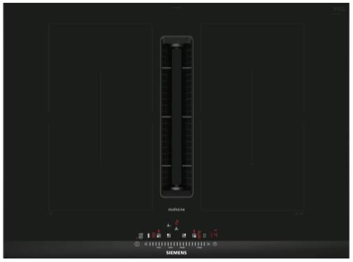 Actual product image Siemens ED777FQ25E iQ500 Induction hob with integrated extractor hood 70 cm