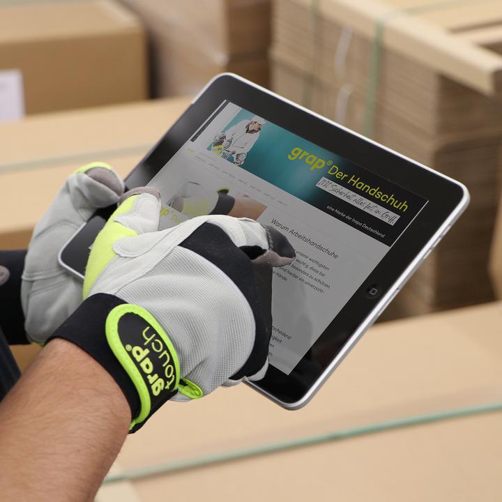 Actual product image GRA touch work gloves made of imitation leather (XL)