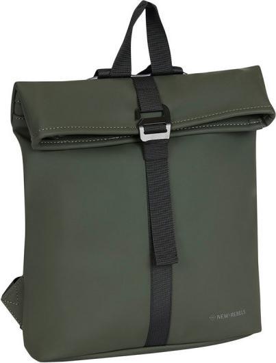 Actual product image New Rebels Mart - Los Angeles Rolltop Backpack Dgreen