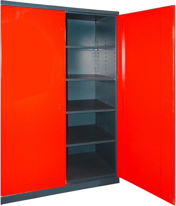 Produktbild Dema Schrank "XXL" anthrazit / rot 110x192x58 (53 cm, 192 cm)
