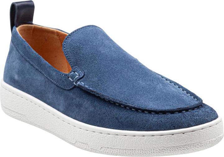 Lanvin suede slipper navy blue color