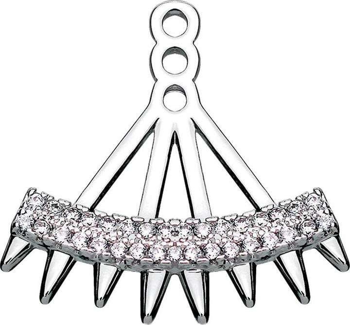 Immagine prodotto Star Piercing Orecchino Giacca d'argento con cristalli e coni (Ottone)