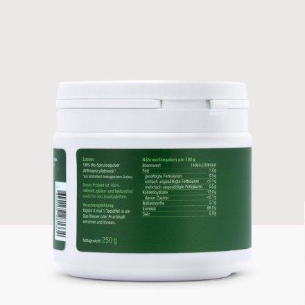 Nährwerte und Zutaten Effective Nature Bio Spirulina (420 Stück, Tabletten, 210 g)