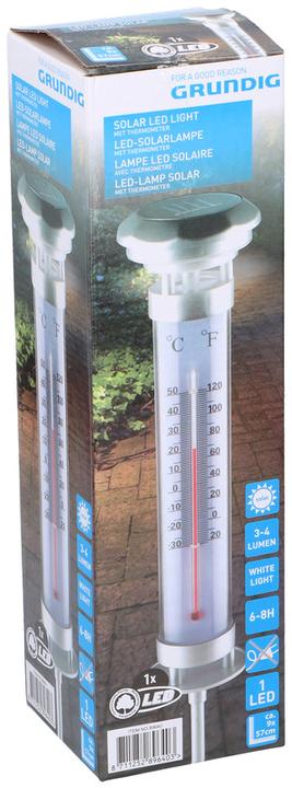 Actual product image Grundig Solar lamp with LED thermometer (4 lm)