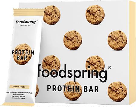 Actual product image Foodspring Protein Bar (Cookie Dough, 12 pcs., 720 g)