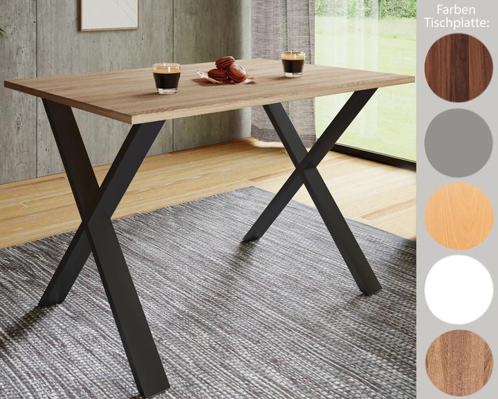Image du produit VCM Table de salle à manger premium Table de salle à manger en bois "Xona X (110 x 80 x 76 cm)
