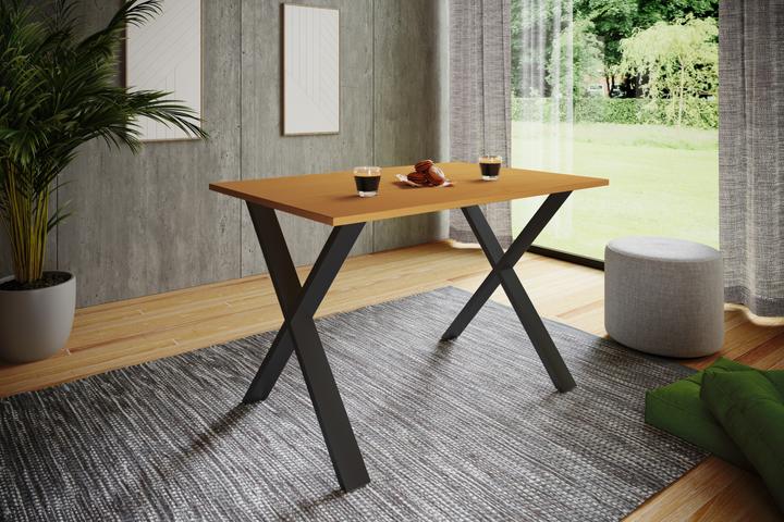 Actual product image VCM Premium dining room table wooden table dining table "Xona X" (110 x 80 x 76 cm)