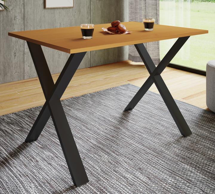 Actual product image VCM Premium dining room table wooden table dining table "Xona X" (110 x 80 x 76 cm)