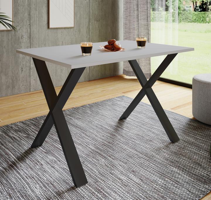 Actual product image VCM Premium dining room table wooden table dining table "Xona X" (76 x 140 x 80 cm)