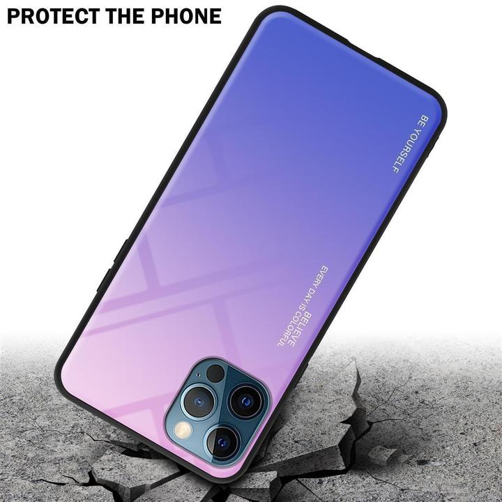 Productafbeelding Cadorabo TPU 2 Kleuren Glazen Hoesje (Apple iPhone 13 Pro Max)