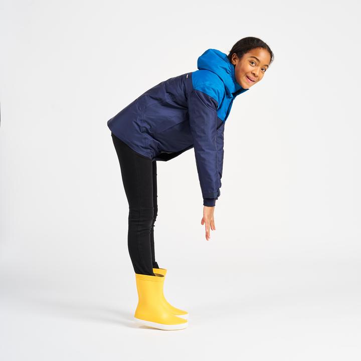 Immagine prodotto Tribord Giacca da vela per bambini calda e impermeabile 100 blu navy/blu (140)