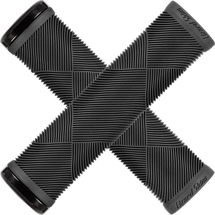 Actual product image MGA Umarmungen der Echsenskins Lenkradverlust Einseitiger Lock-On Strata-Jet Black Klamra 130 mm (neu 20