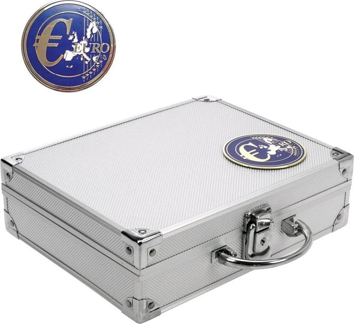 Actual product image Schwäbische Albumfabrik Aluminium coin case for all euro sets in capsules