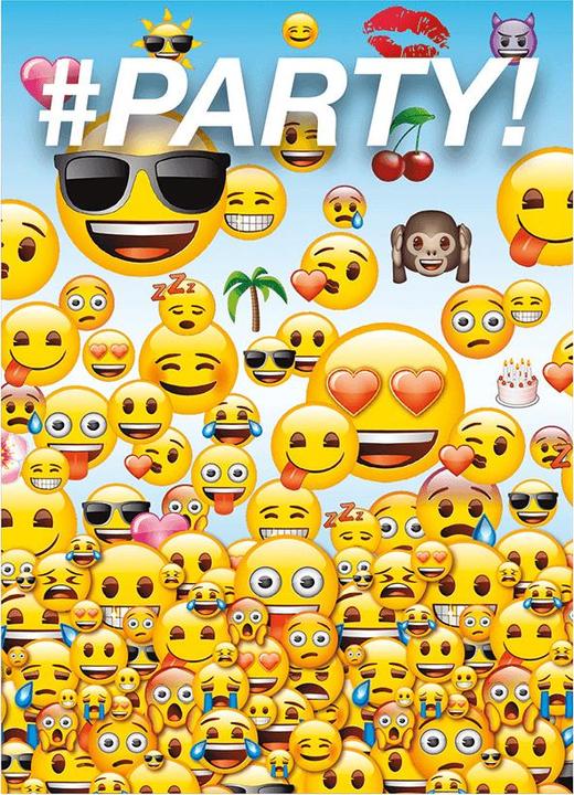 Produktbild Emoji Icons Einladungen 16erPack Karton (16 Stk.)