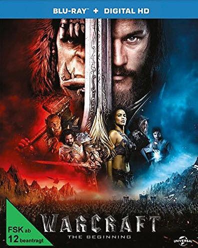 Warcraft: The Beginning (Blu-ray, 2016, German, English, Italian)