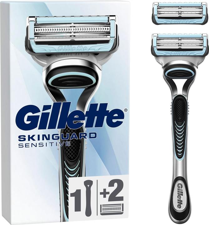 Gillette Skinguard Sensitive Razor Handle + 2 blades