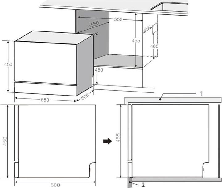 Actual product image Berger & Lanz BergerLanz GS8404D-T Geschirrspüler
