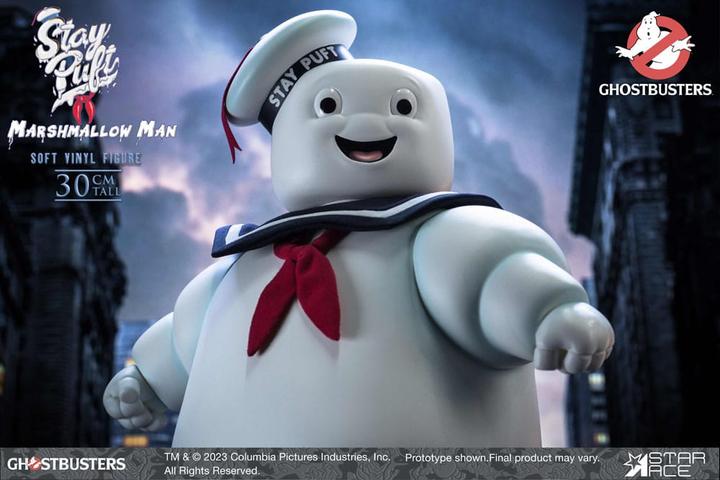 Actual product image Star Ace Toys Ghostbusters Soft Vinyl Statue Stay Puft Marshmallow Man Deluxe Version 30 cm