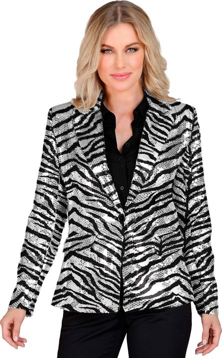 Produktbild Widmann PARTY FASHION BLAZER (Pailletten Blazer in Zebramuster), XL (XL)
