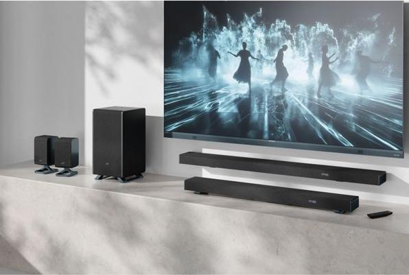 Produktbild Sharp Speakers HT-SPR52021(BK) Q Soundbar 2.0.2 Wireless Rear Surround Speakers, Black | (2.0.2 Kanal)