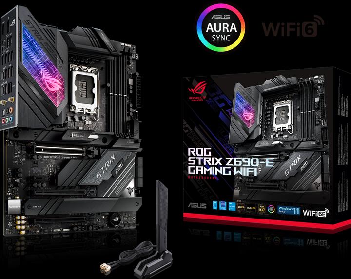 Actual product image ASUS ROG Strix Z690-E Gaming Wifi (LGA 1700, Intel Z690 (DDR5), ATX)