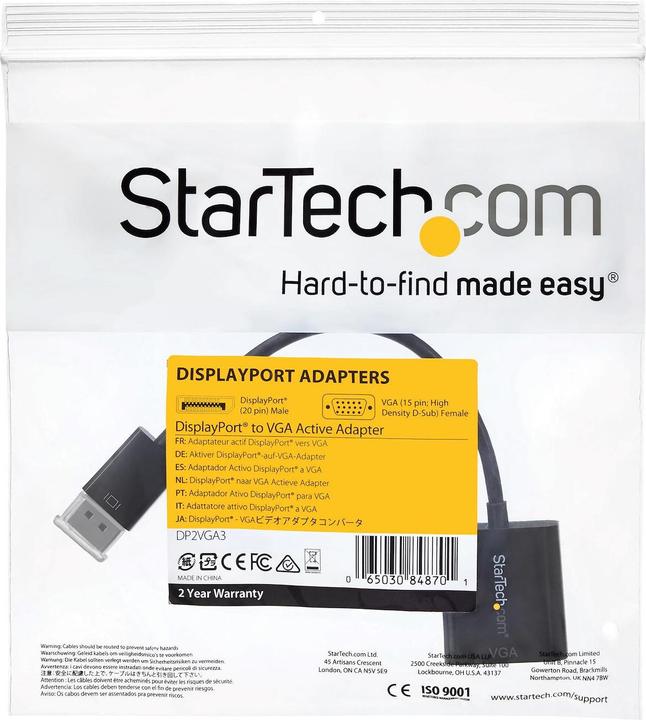 Produktbild StarTech DP zu (VGA, 23 cm)