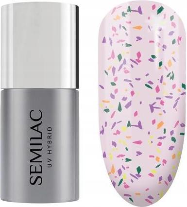 Image du produit Semilac Vernis à ongles UV Top No Wipe Matte Violet Galaxy 7ml (T27 Matte Violet Galaxy, Top coat)