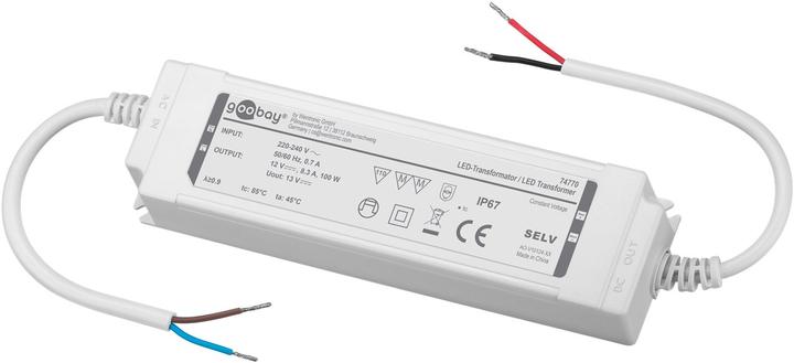 Produktbild Goobay LED-Trafo 12 V DC, 100 W, IP67