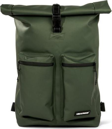 Merkloos Gerecyclede shopper fietstas Urban Proof Rolltop Backpack 20L 34 x 13 x 46 cm - Groen (20 l)