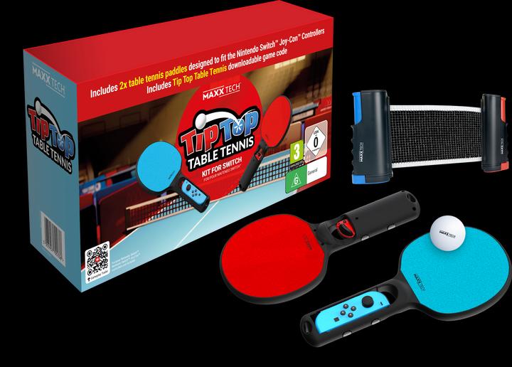 Actual product image Maxx Tech Tip-Top Table Tennis SWITCH CiaB + racket