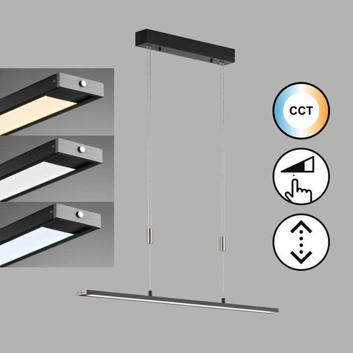 Fischer & Honsel Honsel Metz TW LED Pendelleuchte 23,6W Tunable white steuerbar dimmbar sandschwarz 60994