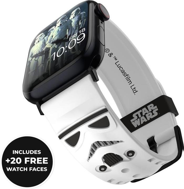 Actual product image Moby Fox Star Wars - Apple Watch Armband 38/40/41/42/44/45/49 mm (Stormtrooper 3D) (Silicone)