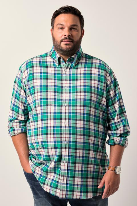 Produktbild Men+ Karo-Flanellhemd, Langarm, Buttondown-Kragen, Comfort Fit (7XL)