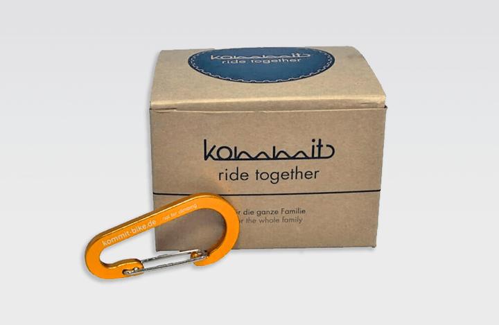 Actual product image Kommit Carabiner for bike towing system