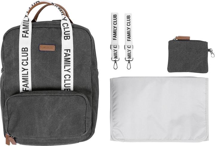 Childhome Wickelrucksack black